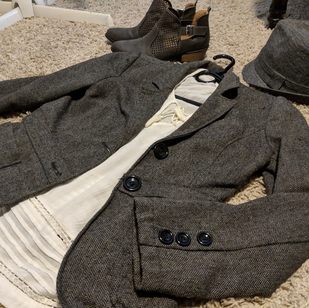 Forever 21 wool, lined jacket